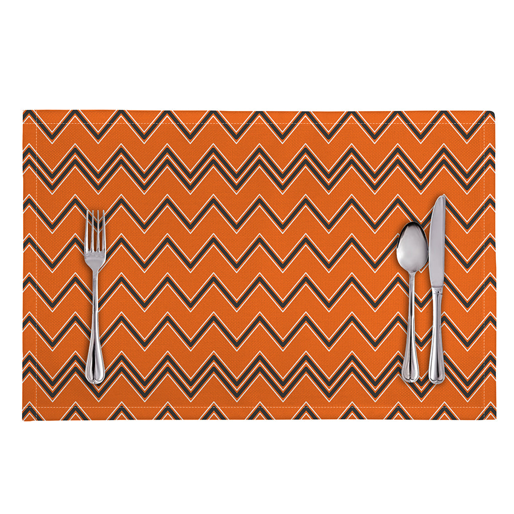 Halloween Zig Zag Pattern Print Placemat