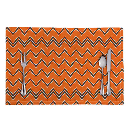 Halloween Zig Zag Pattern Print Placemat