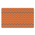 Halloween Zig Zag Pattern Print Polyester Doormat