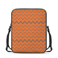 Halloween Zig Zag Pattern Print Rectangular Crossbody Bag