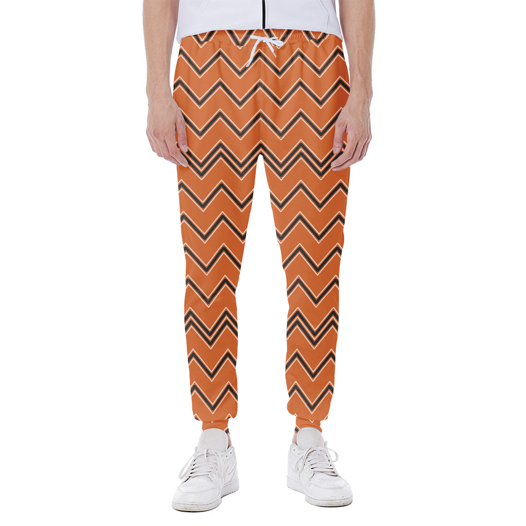 Halloween Zig Zag Pattern Print Scuba Joggers