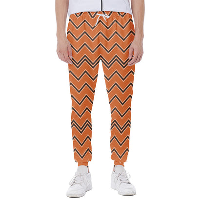 Halloween Zig Zag Pattern Print Scuba Joggers