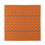 Halloween Zig Zag Pattern Print Silk Bandana