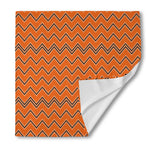 Halloween Zig Zag Pattern Print Silk Bandana