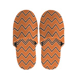 Halloween Zig Zag Pattern Print Slippers