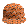 Halloween Zig Zag Pattern Print Snapback Cap