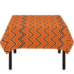 Halloween Zig Zag Pattern Print Tablecloth