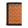 Halloween Zig Zag Pattern Print Trifold Wallet
