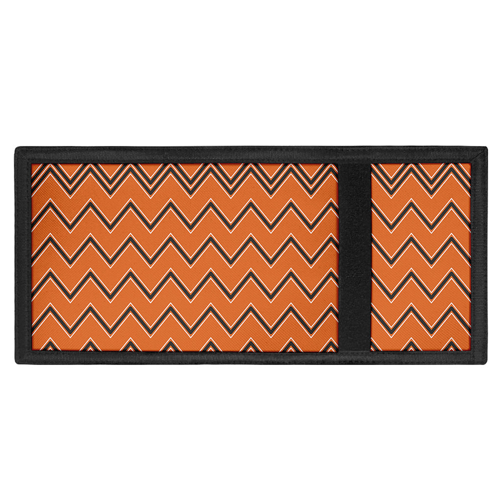 Halloween Zig Zag Pattern Print Trifold Wallet