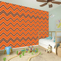 Halloween Zig Zag Pattern Print Wall Sticker