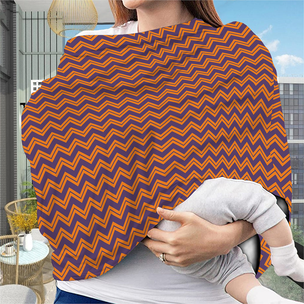 Halloween Zigzag Pattern Print Baby Seat Cover