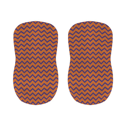 Halloween Zigzag Pattern Print Bar Stool Covers