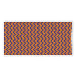 Halloween Zigzag Pattern Print Beach Towel