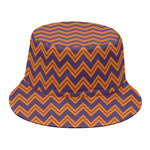 Halloween Zigzag Pattern Print Bucket Hat