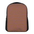 Halloween Zigzag Pattern Print Casual Backpack