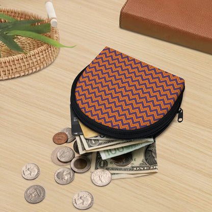 Halloween Zigzag Pattern Print Coin Purse
