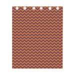 Halloween Zigzag Pattern Print Curtain