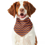 Halloween Zigzag Pattern Print Dog Bandana