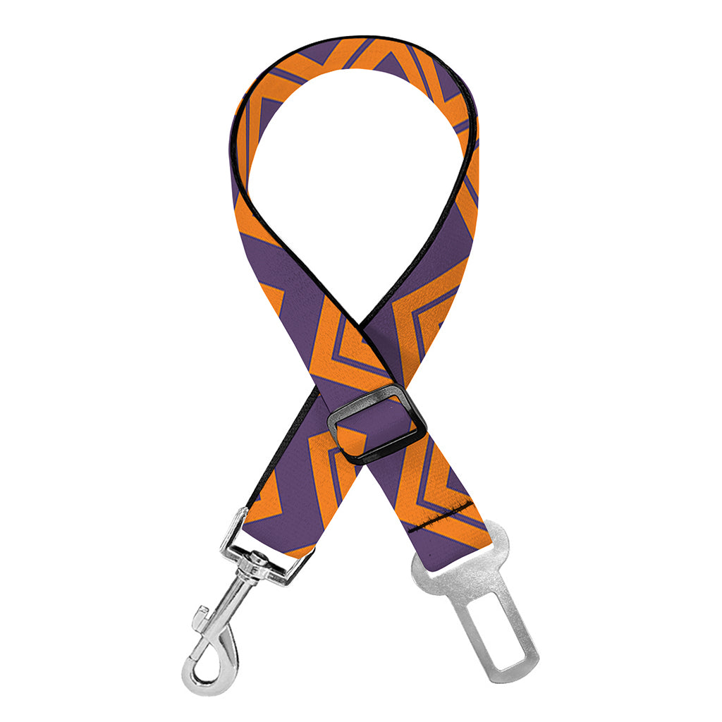 Halloween Zigzag Pattern Print Dog Seat Belt