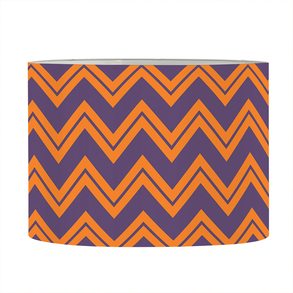 Halloween Zigzag Pattern Print Drum Lamp Shade