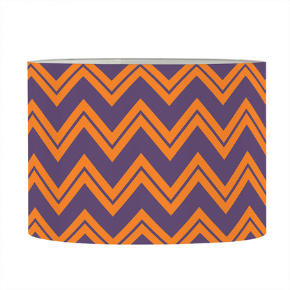 Halloween Zigzag Pattern Print Drum Lamp Shade