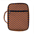 Halloween Zigzag Pattern Print Front Pocket Bible Bag