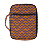 Halloween Zigzag Pattern Print Front Pocket Bible Bag