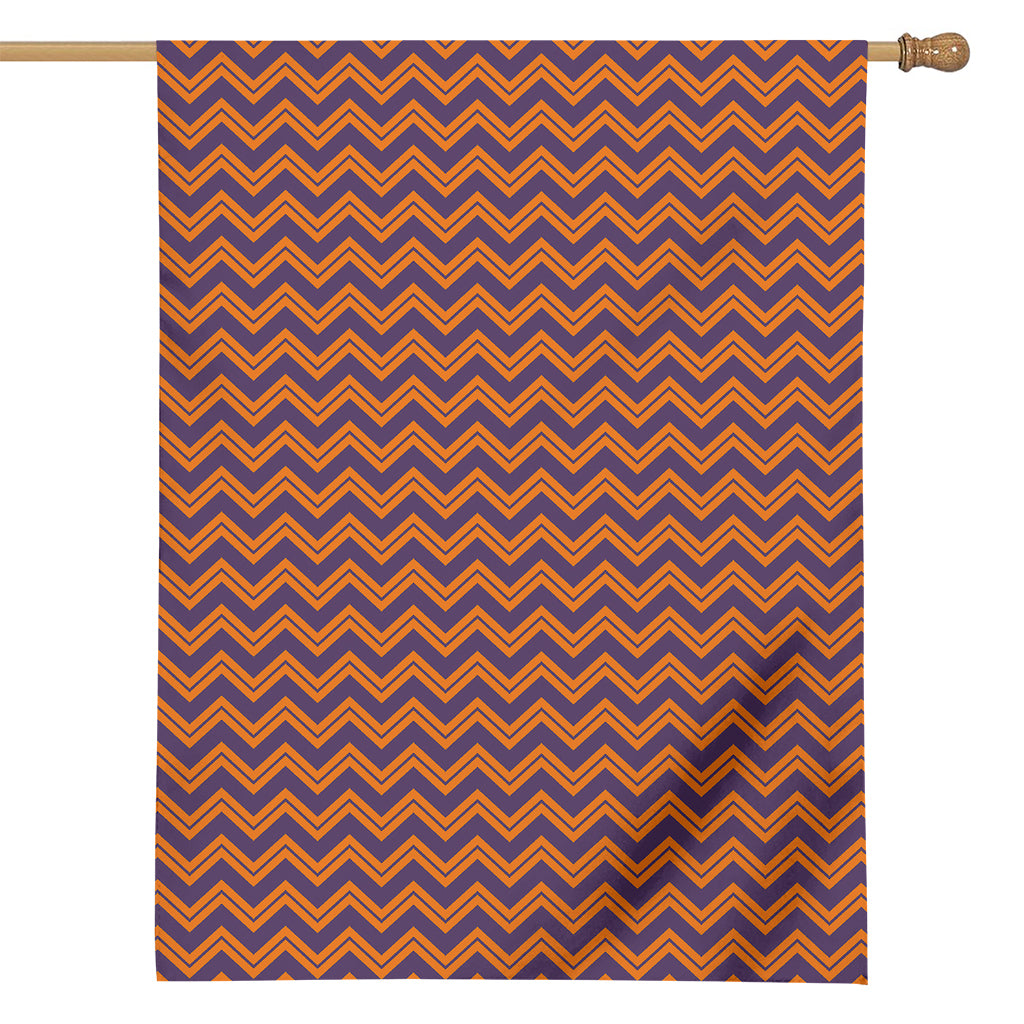 Halloween Zigzag Pattern Print House Flag