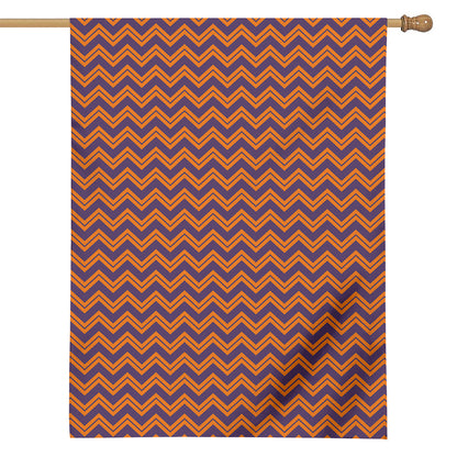 Halloween Zigzag Pattern Print House Flag