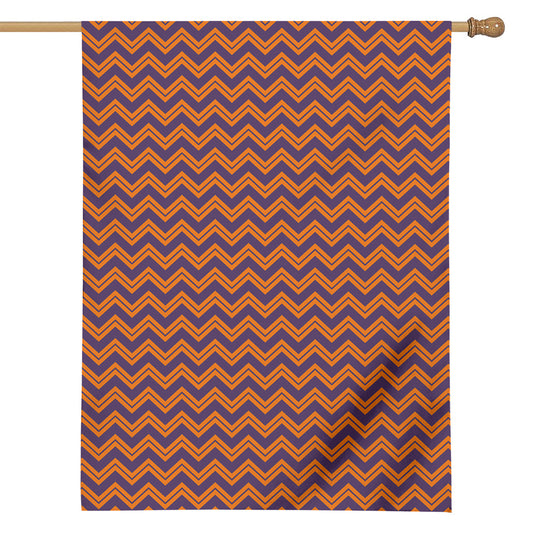 Halloween Zigzag Pattern Print House Flag