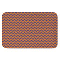 Halloween Zigzag Pattern Print Indoor Door Mat