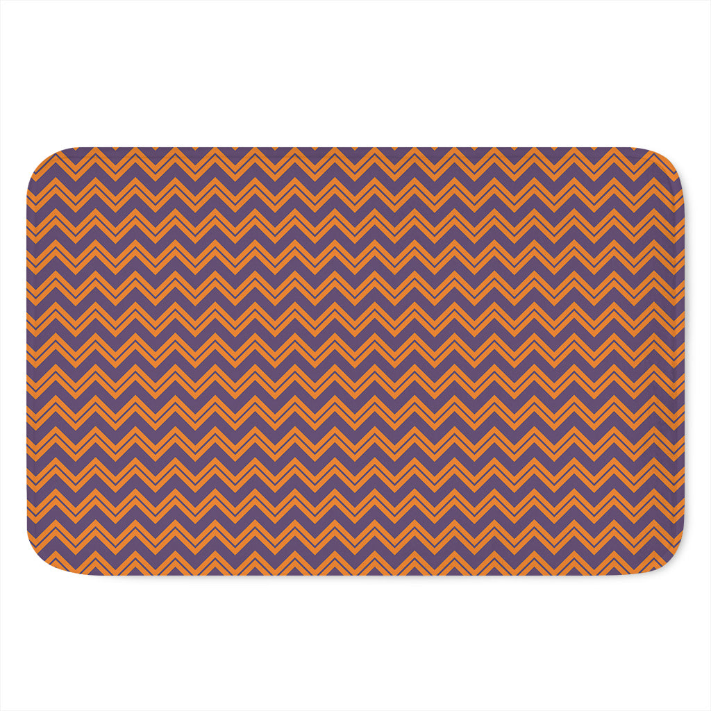 Halloween Zigzag Pattern Print Indoor Door Mat