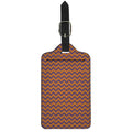 Halloween Zigzag Pattern Print Luggage Tag