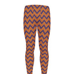 Halloween Zigzag Pattern Print Men's leggings