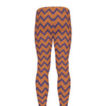 Halloween Zigzag Pattern Print Men's leggings
