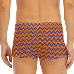Halloween Zigzag Pattern Print Men's Short Boxer Briefs