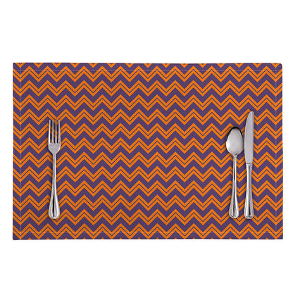 Halloween Zigzag Pattern Print Placemat