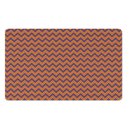 Halloween Zigzag Pattern Print Polyester Doormat