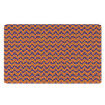 Halloween Zigzag Pattern Print Polyester Doormat