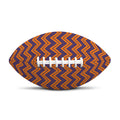 Halloween Zigzag Pattern Print Rugby Ball