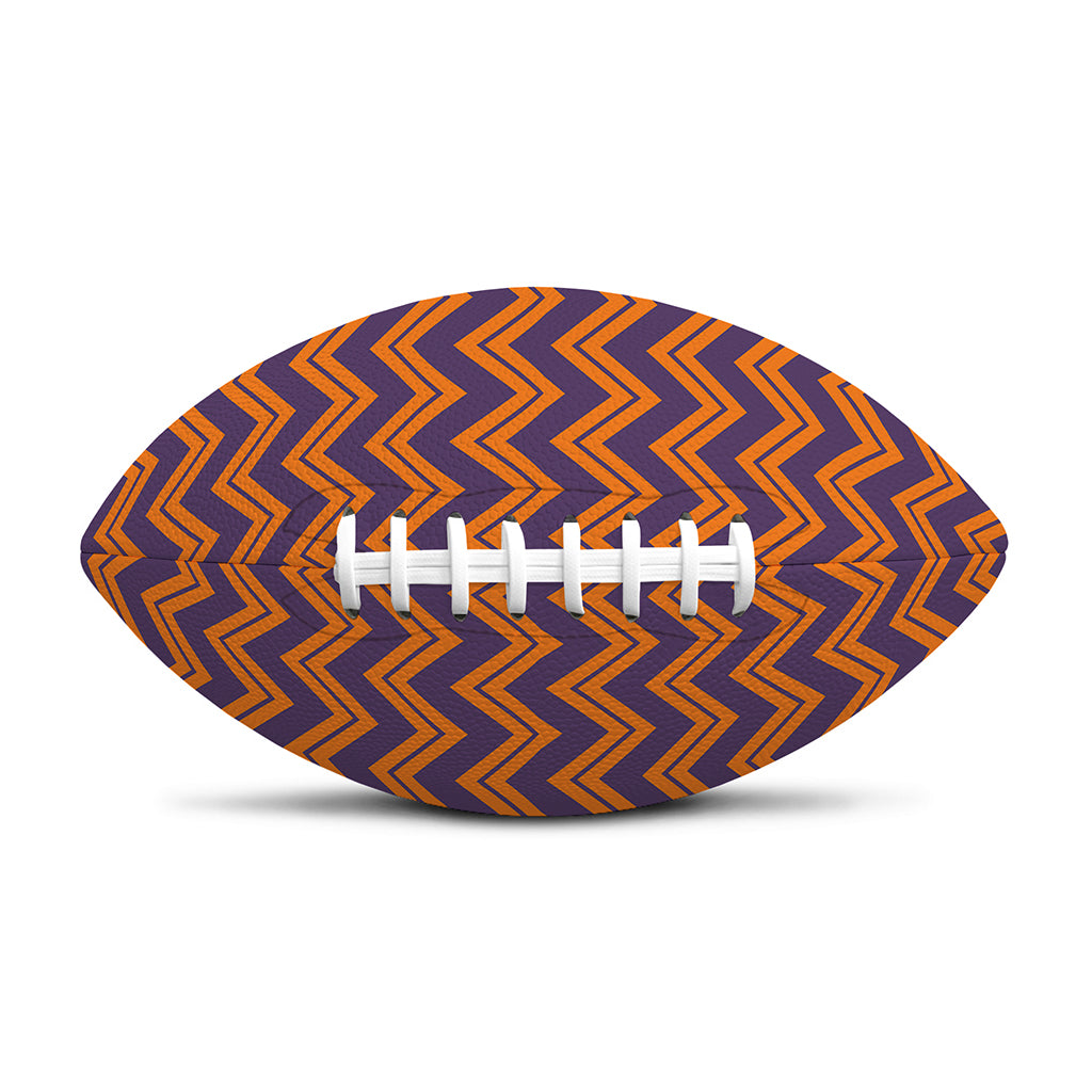 Halloween Zigzag Pattern Print Rugby Ball