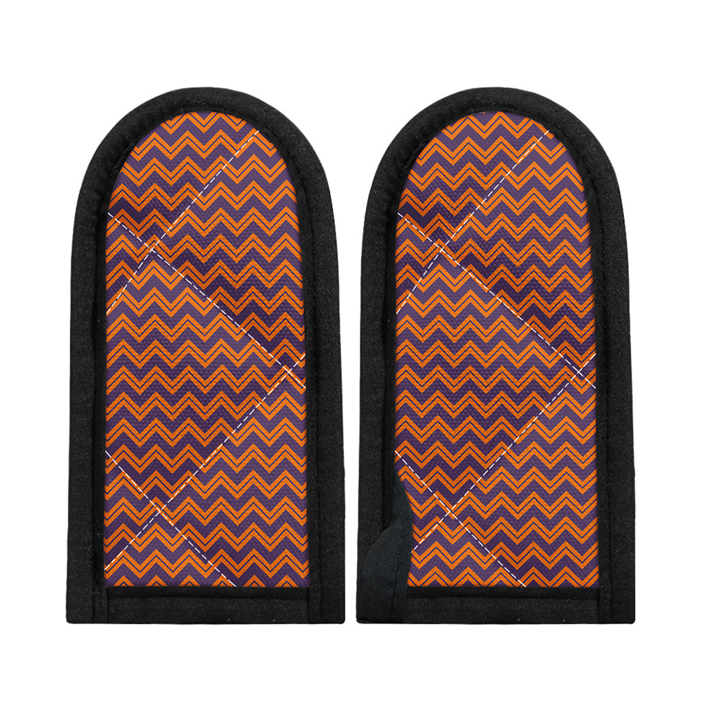 Halloween Zigzag Pattern Print Skillet Handle Cover