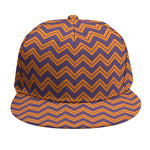Halloween Zigzag Pattern Print Snapback Cap