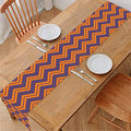 Halloween Zigzag Pattern Print Table Runner