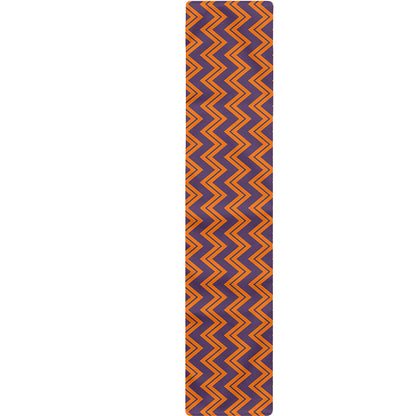 Halloween Zigzag Pattern Print Table Runner
