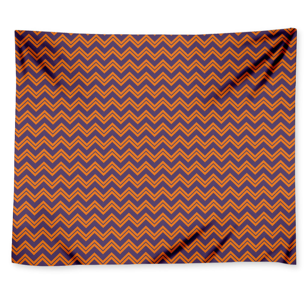 Halloween Zigzag Pattern Print Tapestry