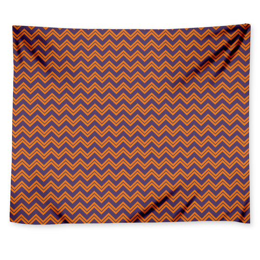 Halloween Zigzag Pattern Print Tapestry