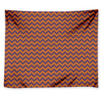 Halloween Zigzag Pattern Print Tapestry