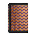 Halloween Zigzag Pattern Print Trifold Wallet