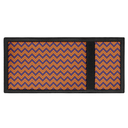 Halloween Zigzag Pattern Print Trifold Wallet
